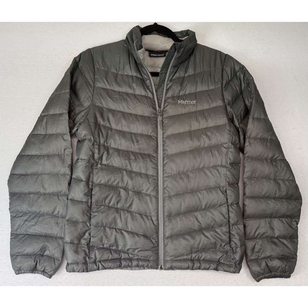 Marmot 800 Fill Down Puffer Jacket Women's Gray Medium